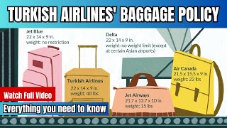 Turkish Airlines Baggage Allowance | Check Turkish airlines free baggage allowance #turkishairlines