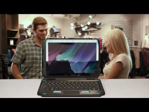 2-in-1 Attachable Keyboard for the Samsung Galaxy Tab Active Pro Tablet