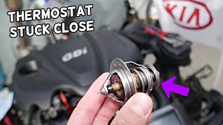 SYMPTOMS OF THERMOSTAT STUCK CLOSE KIA SPORTAGE, KIA SORENTO OVERHEATING