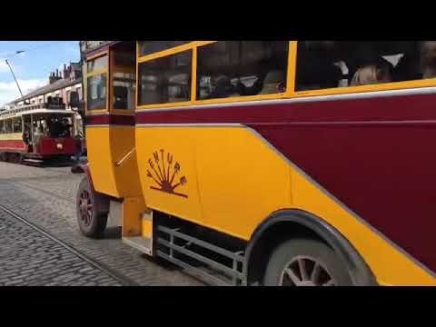 Fowler steam roller at Beamish ￼