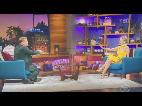 The Late Late Show With James Corden   Sharon Stone mentioning her single with Hayley Sales