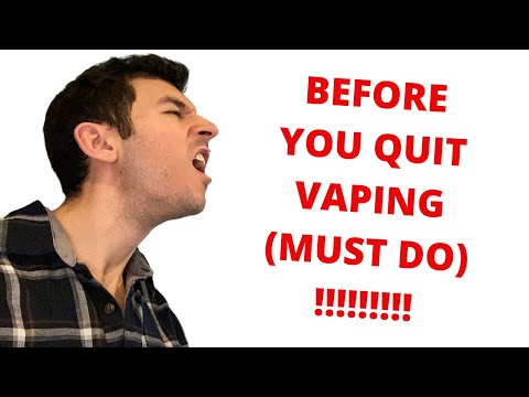 Quitting Vaping? *DO THIS FIRST*