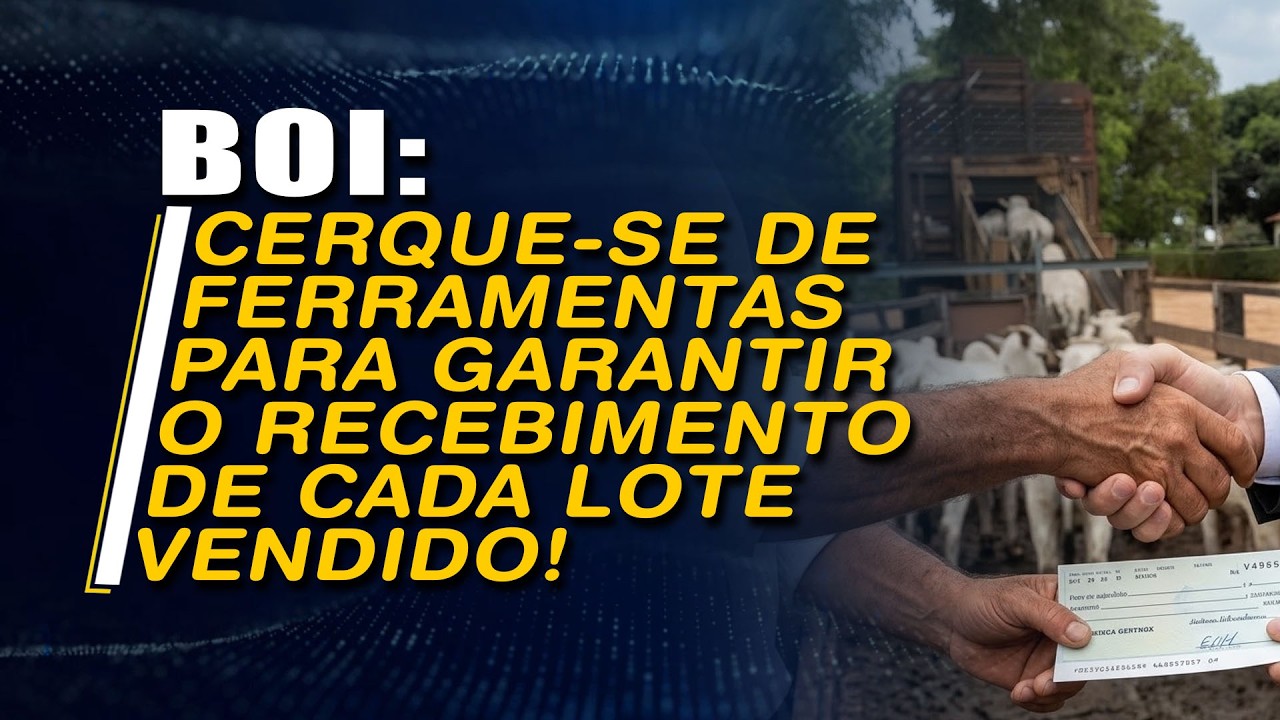 BOI: CERQUE-SE DE FERRAMENTAS PARA GARANTIR O RECEBIMENTO DE CADA LOTE VENDIDO!