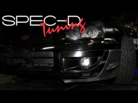 SPECDTUNING INSTALLATION VIDEO: 2004 - 2005 IMPREZA  WRX STI  Front Bumper Side Splitter