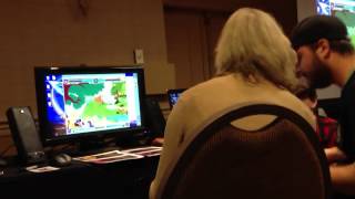 Cathy Weseluck plays fighting is magic.