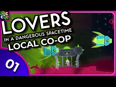 RESCUING SPACE BUNNIES! | Lovers in a Dangerous Spacetime Episode 1 | Couch Play
