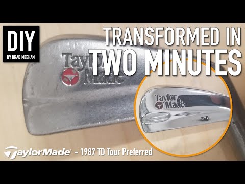 2 Minute Vintage Golf Club Restoration - 1987 Taylormade TD Tour Preferred