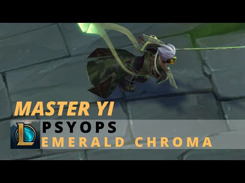 PsyOps Master Yi Emerald Chroma - League Of Legends