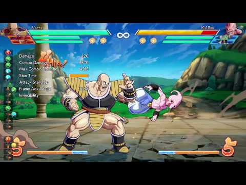 DBFZ Combo - Nappa w/ Janemba Assist - Midscreen, Ender Vanish with SKD