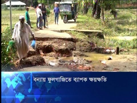বন্যায় ফুলগাজিতে ব্যাপক ক্ষয়ক্ষতি