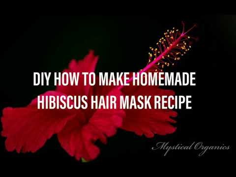 DIY Hair Mask, Hibiscus Flowers