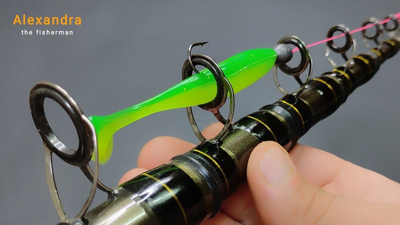 An easy and effective way to prepare plastic bait for fishing.
