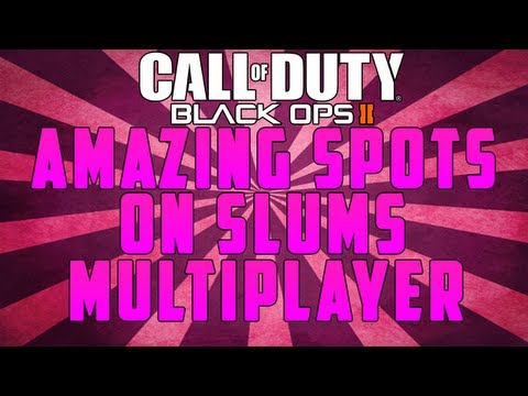 Black Ops 2 Glitches: Slums Invincible Spot and Great Hiding Spot Amazing *NEW*