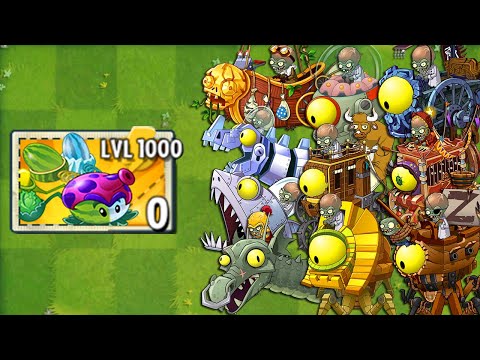 All PULT Plants LEVEL 1000 vs All Final Boss - Plants vs Zombies 2 Mod