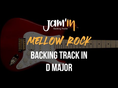 Mellow Rock Guitar Backing Track in D Major