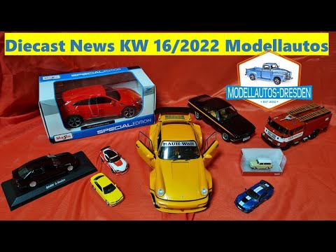 Diecast News KW16/2022 kleine Neuheiten-Vorstellung Modellautos-Dresden (RWB 964 Porsche)
