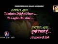 Tumhe Dekhti Hoon To Lagta Hai Aise Karaoke With Scrolling Lyrics Eng हिंदी