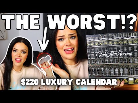LUXURY CALENDARS ARE BAD!? THE WORST ITEM!? | $220 Saks Advent Calendar Unboxing #19