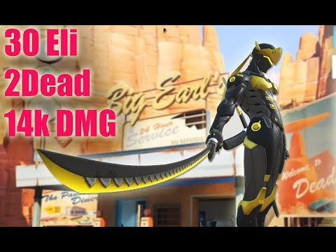 Pro Genji GamePlay - ADO Korean Genji - Top 500 Overwatch