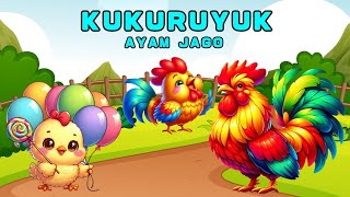 Kukuruyuk, Lagu Anak Indonesia 🐓 Belajar Bernyanyi Dan Anak Gembira | Kukuruyuk Ayam Jago Namanya