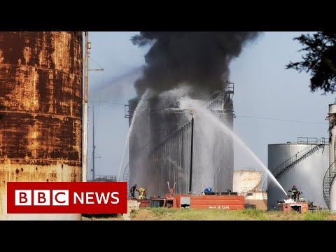 Large fire breaks out at oil facility in crisis-hit Lebanon - BBC News