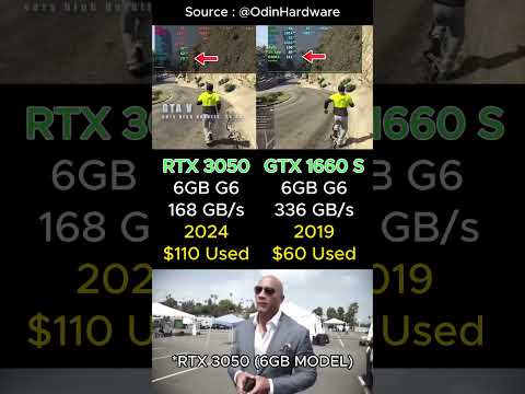 RTX 3050 6GB VS GTX 1660 Super GPU ✅ #Gaming #PCGaming #Nvidia #BudgetGaming #PCMasterRace #GPU #PC