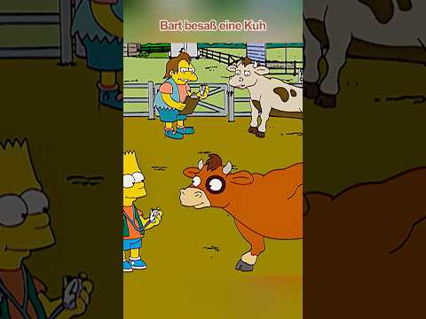 Bart besaß   eine Kuh #foryou #simpsons #short #movie