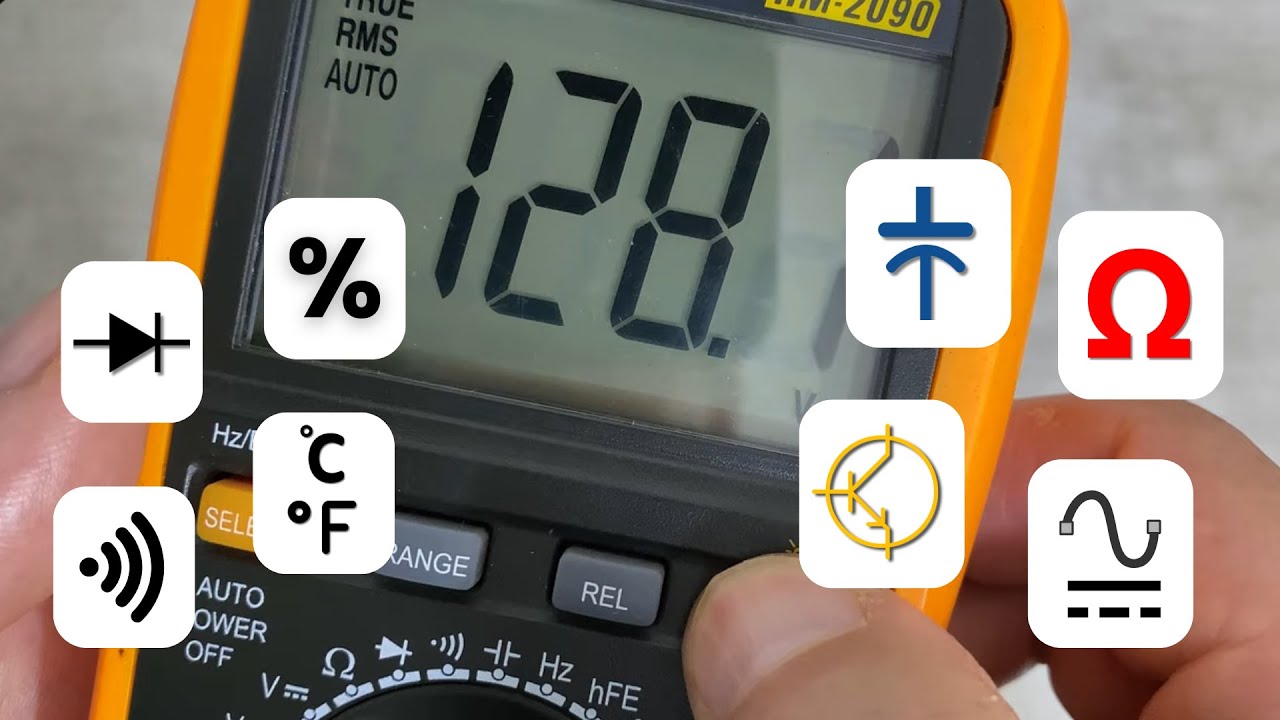 Como usar todos recursos do Multimetro | O guia Completo | INETEC