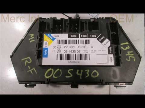 2000 Mercedes S430 RH SEAT SWITCH 2208219851 - mi.wreckingsolutions.com Used OEM Mercedes Par... OEM