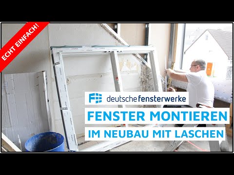 Fenster einbauen im Neubau mit Laschen - so einfach geht's - deutsche-fensterwerke.de