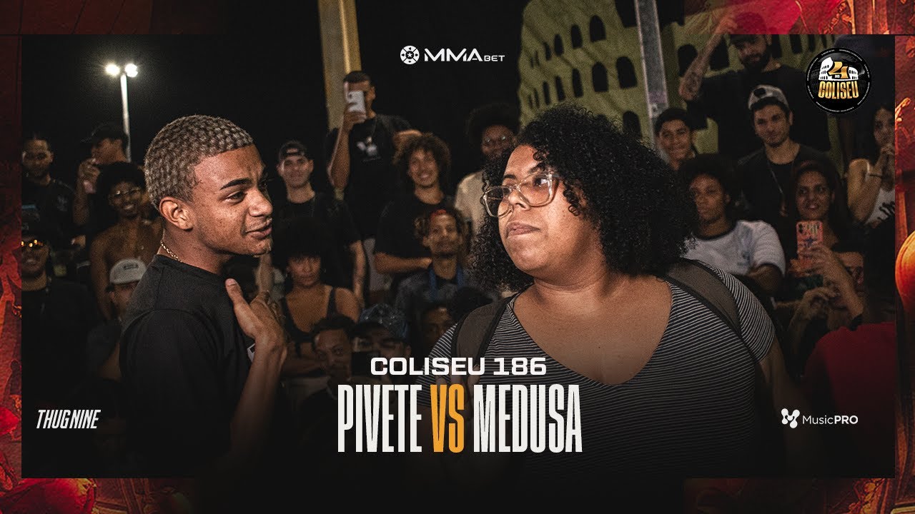 (QUE LOUCURA 🔥🔞) PIVETE X MEDUSA - BATALHA DO COLISEU - EDIÇÃO 186