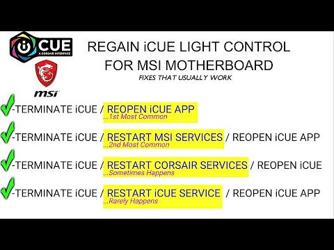 When iCUE Stops Controlling MSI MOBO RGB Lights: 4 Fix Options