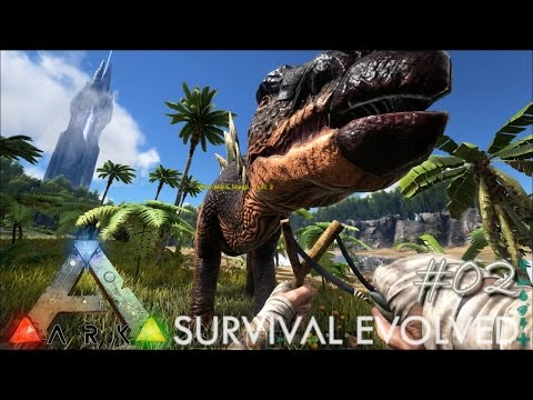Ark Survival Evolved Ep 02 - Starter house & Taming Animals !!! (Server Let's Play)