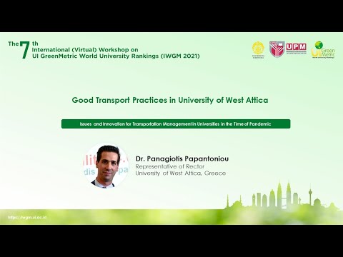 Dr. Panagiotis Papantoniou, Representative of Rector, University of West Attica, Greece