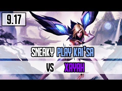 SNEAKY PLAYS KAI'SA VS XAYAH | Bot Lane | Full Gameplay | League of Legends 9.17