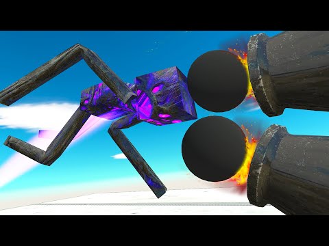 MONSTERS CLIMB THE DEADLY CANNONBALL PATH - Animal Revolt Battle Simulator