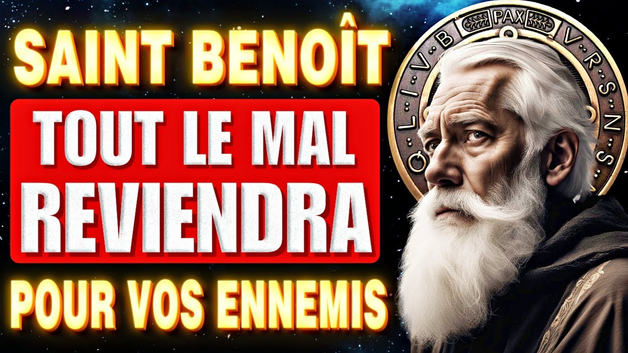 🛑PUISSANT SAINT BENOÎT ! RENVOIE TOUT MAL À TES ENNEMIS - PRIÈRE DE SAINT BENOÎT