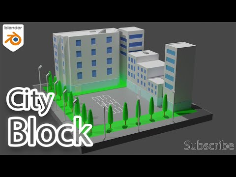City Block in Blender 2.91.2