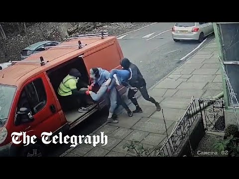 Shocking moment a kidnap is caught on camera in West Yorkshire