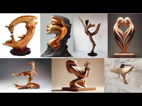 abstract wood carving art and unique wood carving design