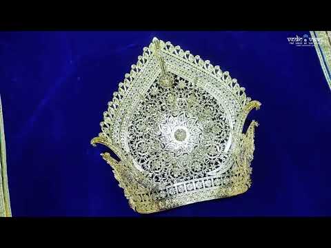Grand Royal Majestic AD Stone Big Deity Crown Mukut for God & Goddess video