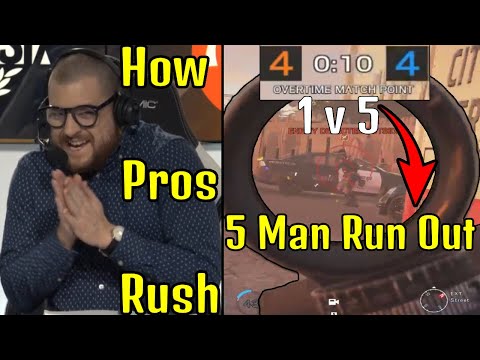 How Pro Players Rush | When It's Match Point and ALL Other Team Runs Out - Rainbow Six Siege