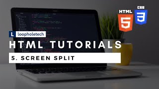 Split Screen Using  HTML/CSS In 2 Mins || Web Designing Tutorials ||