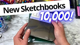 🎨 Starting a NEW Sketchbook 🎉 10K FILL the Page with FISH 🐠🍿
