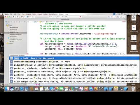 SpriteKit Game Video Part 3 (Xcode 8)