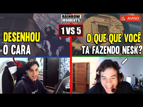 LAGONIS DANDO TK NO NESK, 1x5 INSANO DO RETALHA, PINADEIRA DO S3XYCAKE - MELHORES MOMENTOS LIVES R6