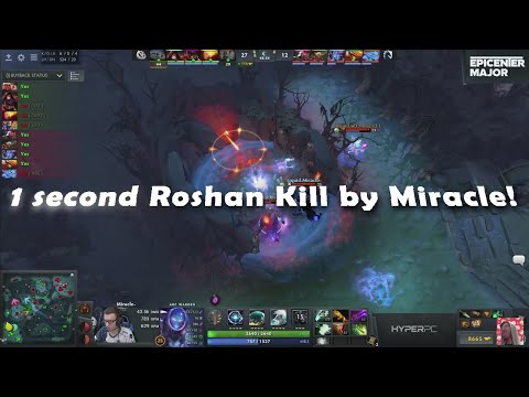 1 second Roshan Kill Miracle!