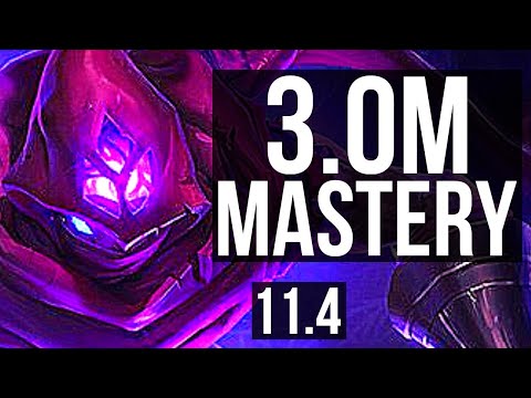 MALZAHAR vs CASSIOPEIA (MID) | 3.0M mastery, 1500+ games, 4/2/8 | EUW Diamond | v11.4