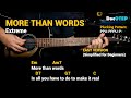 More Than Words - Extreme (Guitar Chords Tutorial with Lyrics)
