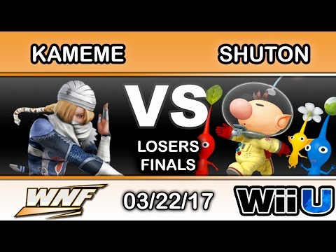 WNF 1.6 - DNG | Kameme (Sheik) Vs. Shuton (Olimar) Losers Finals - Smash Wii U